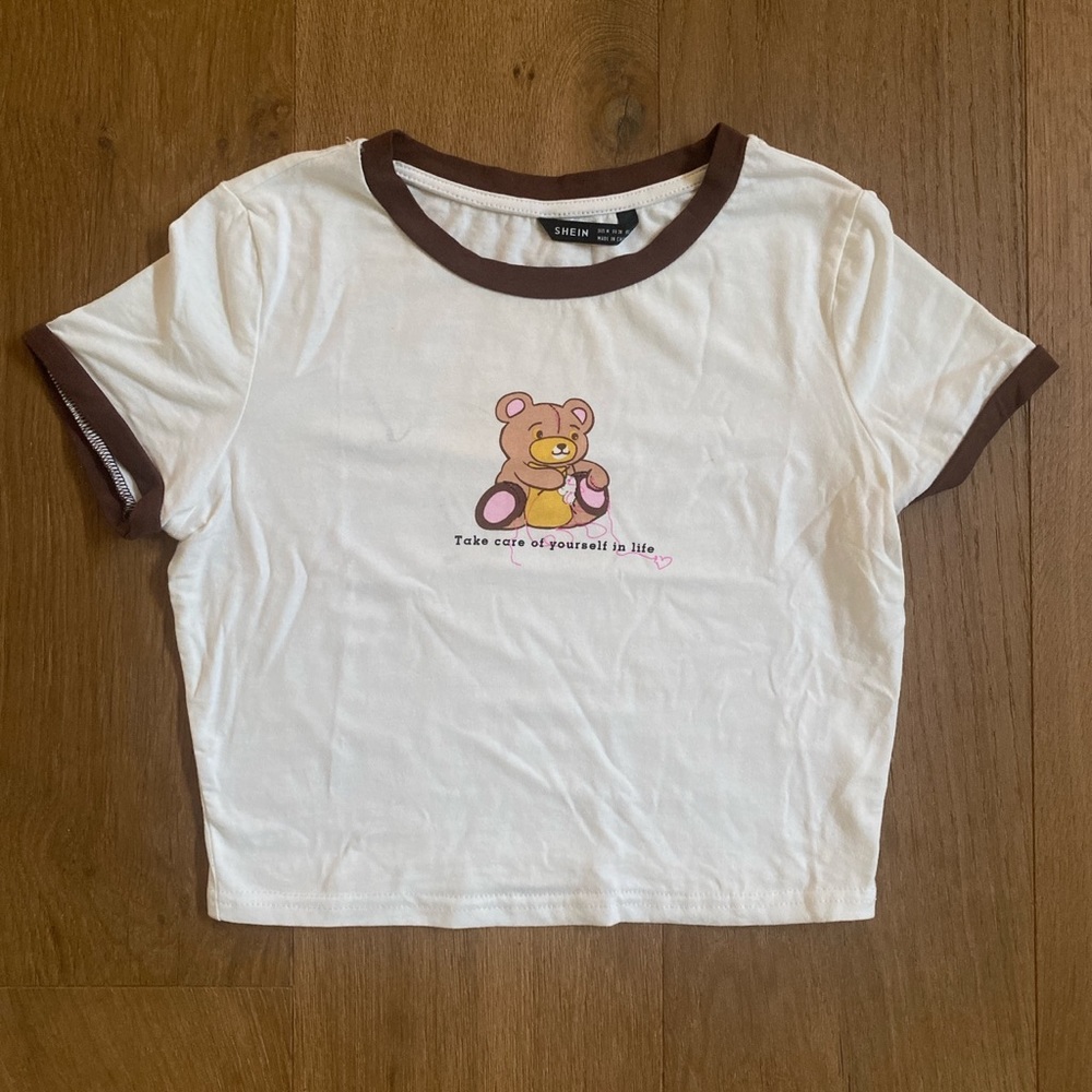 Shein Cropped Baby Tee Size M